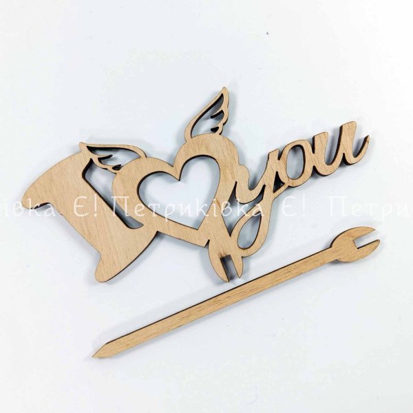 Заготовка топпер "Love "  15,5*13 см