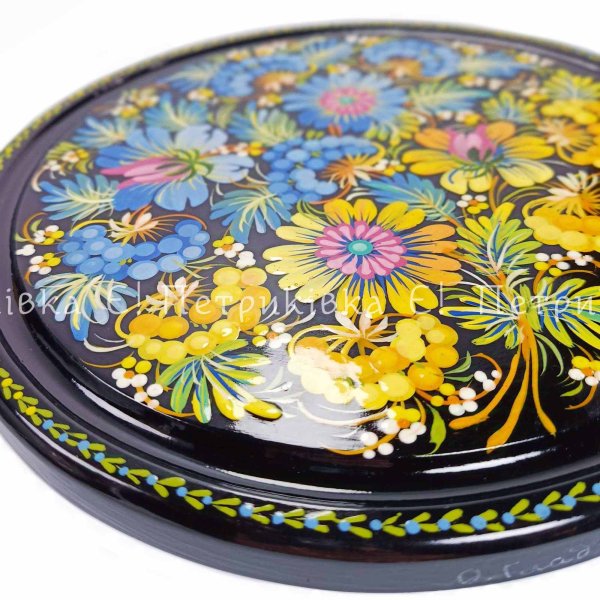 Панно петриковская роспись 25 см "Патриотическое"