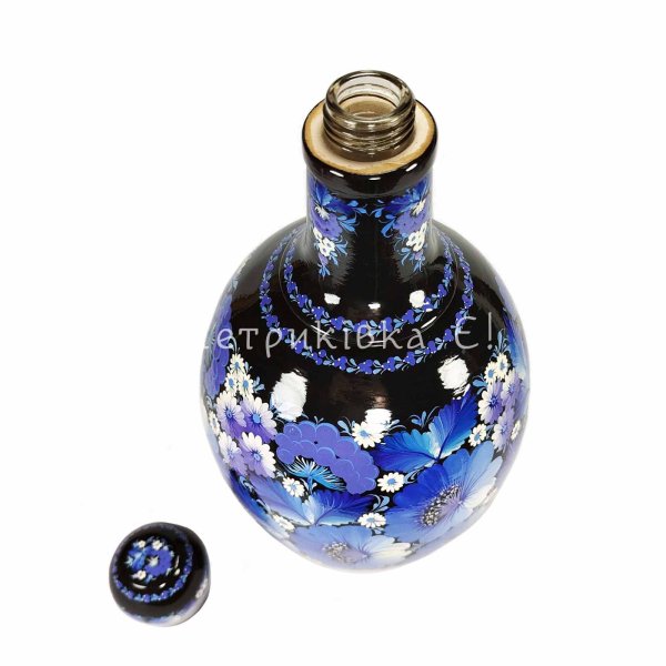 Пляшка штоф 0,5 л "Зимова пташка"