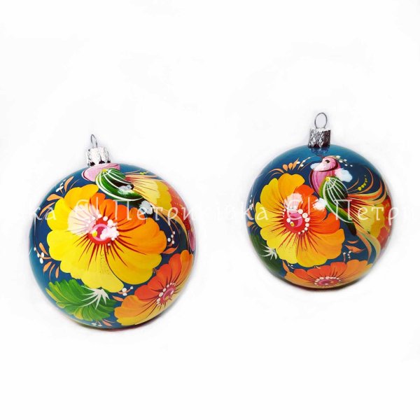 Набор 3  шара 8 см "Дивные птицы" 