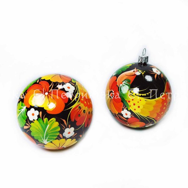 Набор 3  шара 8 см "Дивные птицы" 