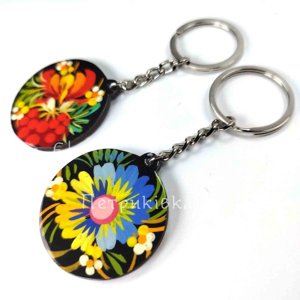 Брелок "Круглий" розписано з обох боків