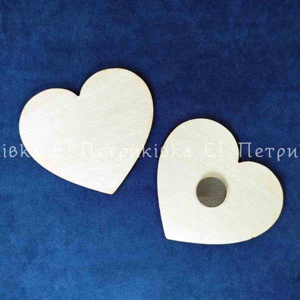 Заготовка "Серденько" (9х8 см) з магнітом