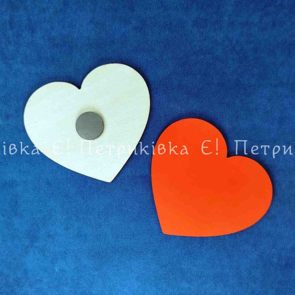Заготовка "Серденько" (9х8 см) з магнітом