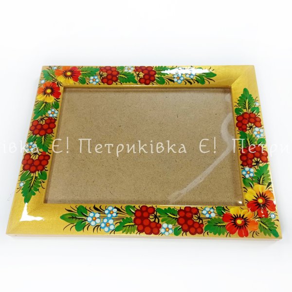 Рамка для фото "Квітуча" по золоту
